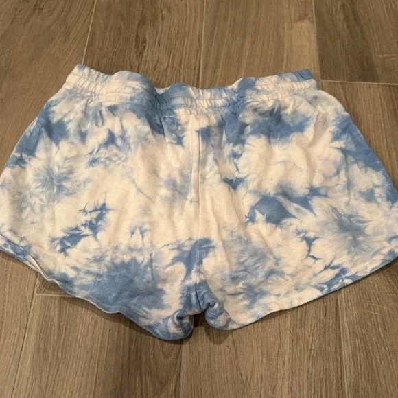 Sundown Junior Girls Tie-Dye Blue And White Shorts Size S - Picture 2 of 3